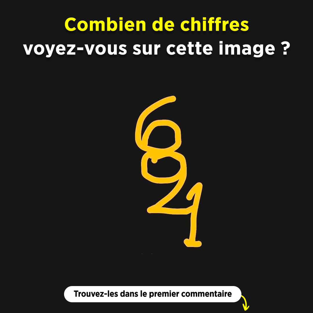 Combien de chiffres pouvez-vous identifier dans cette image ? Ce défi viral fait fureur sur les réseaux sociaux
