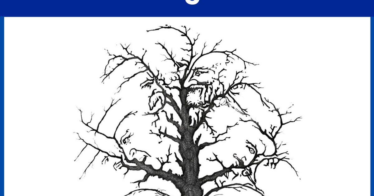 Combien de visages dissimulés dans cet arbre voyez-vous ?