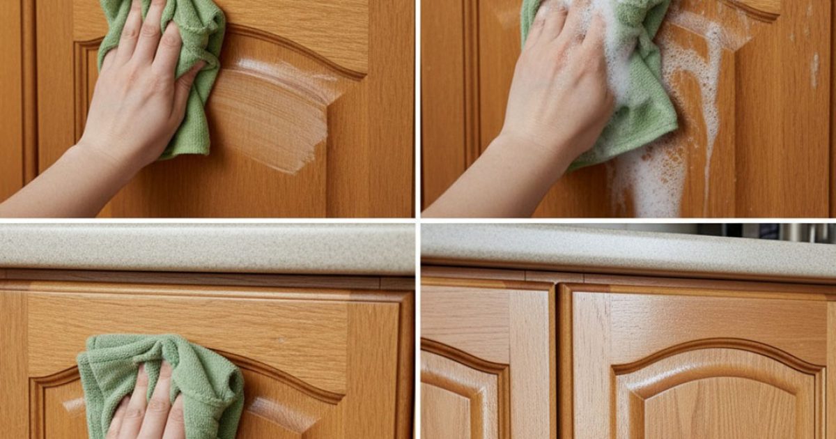Comment enlever sans effort la saleté et la graisse des meubles de cuisine en bois