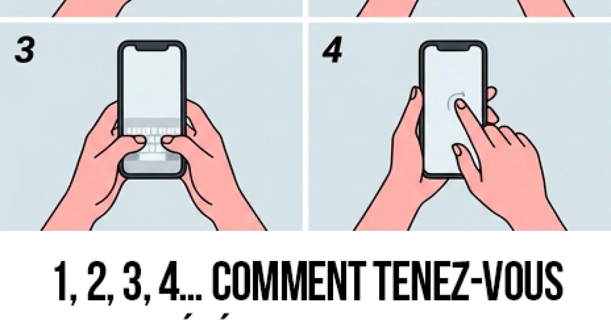 Comment tenez-vous votre téléphone en ce moment ? Voici ce que cela révèle de votre personnalité