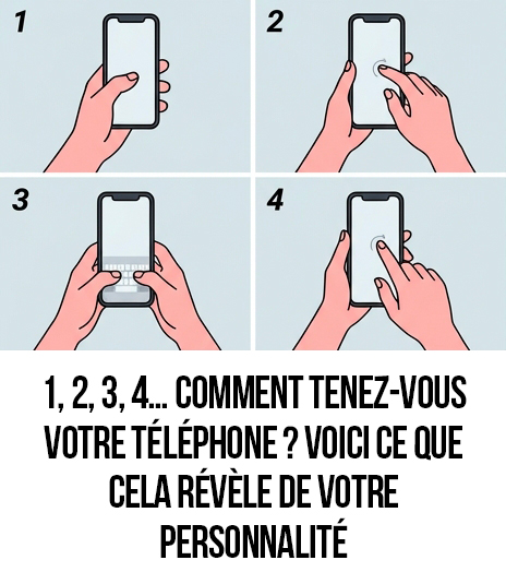 Comment tenez-vous votre téléphone en ce moment ? Voici ce que cela révèle de votre personnalité