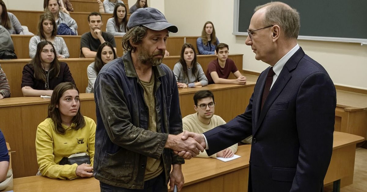 Conférence universitaire : le concierge est ignoré jusqu'à ce que le doyen interrompe son discours pour lui serrer la main