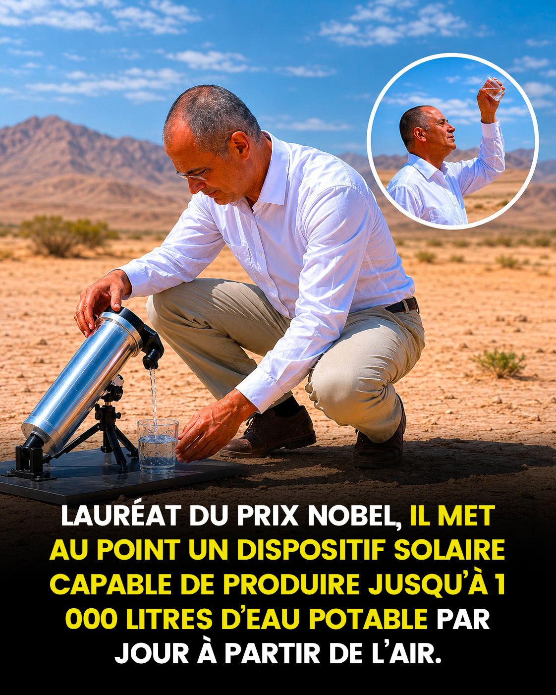 De l’air à l’eau : la révolution scientifique d’Omar Yaghi, prix Nobel de chimie