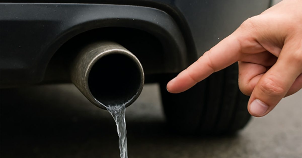 De l’eau s’échappe de votre pot d’échappement ? Voici la vérité que les mécaniciens ne vous disent pas… et pourquoi c’est dangereux !