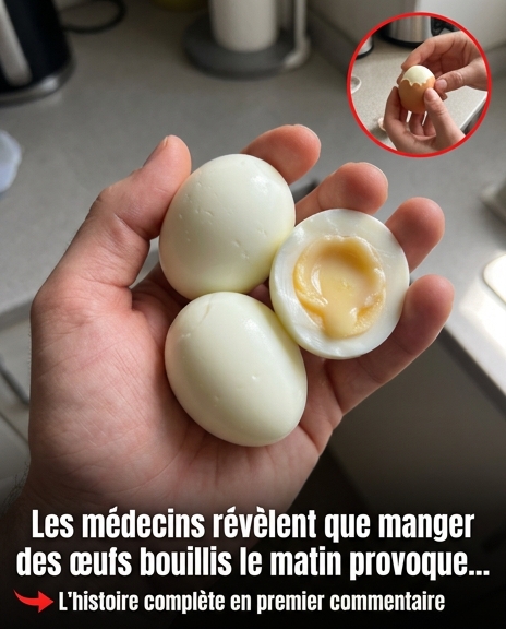 Des médecins révèlent que la consommation d'œufs durs le matin provoque ceci