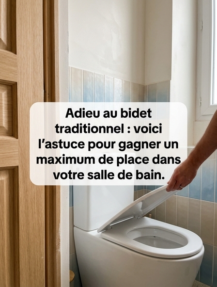 Dites adieu au bidet classique : il existe aujourd’hui une alternative qui permet de gagner beaucoup de place dans la salle de bains