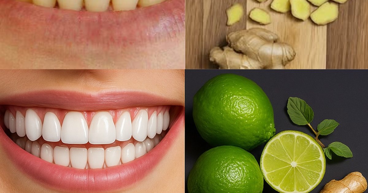 Dites adieu aux taches : blanchissez vos dents naturellement avec du gingembre et du sel