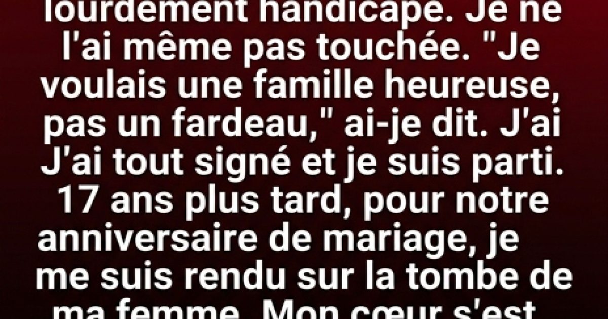 Dix-sept ans plus tard, je reviens demander pardon