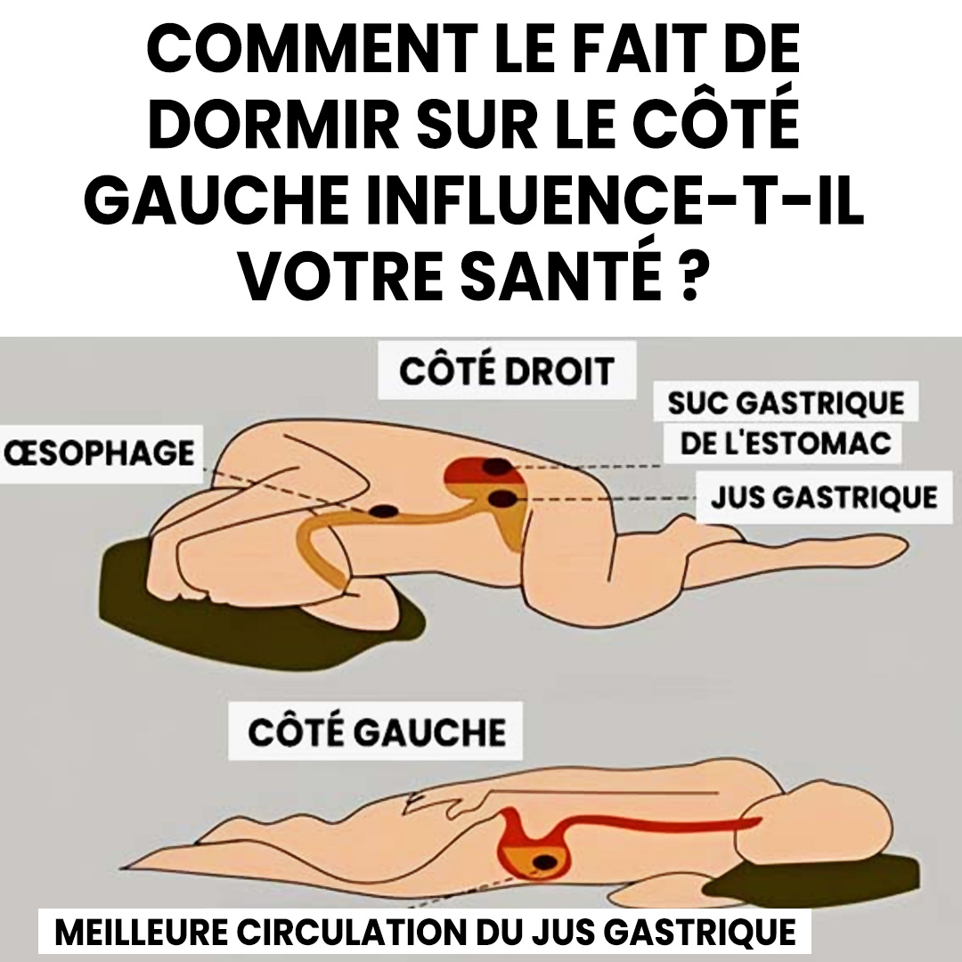 Dormir sur le côté gauche peut apporter d’incroyables bienfaits pour la santé