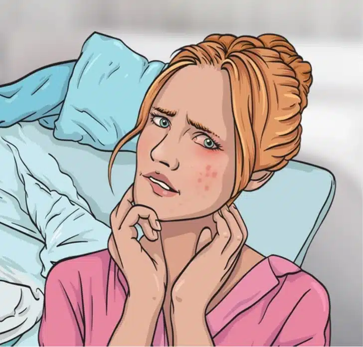 Illustration du dérèglement hormonal