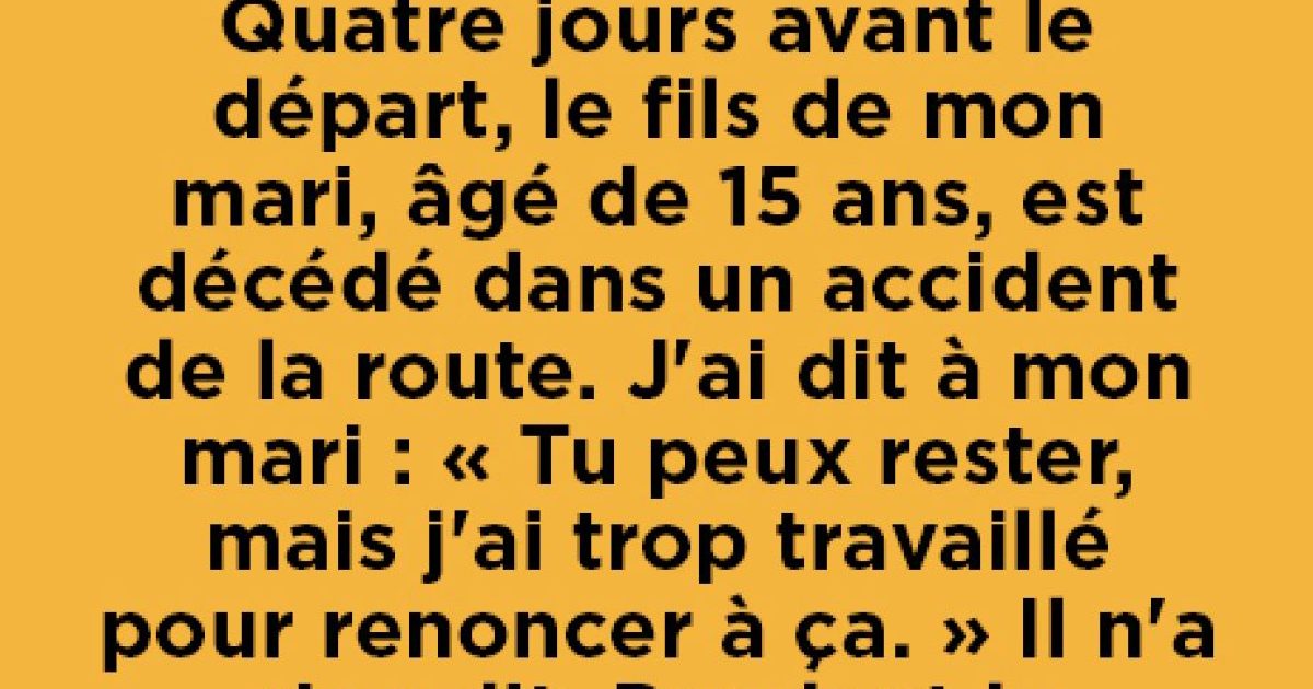 Elle a choisi une croisière plutôt que sa famille — et a tout perdu à son retour