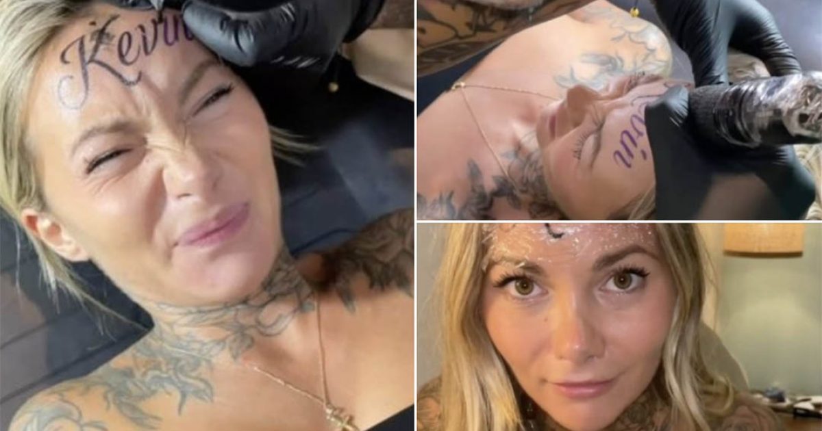 Elle décide de se faire tatouer le prénom de son petit ami sur le front