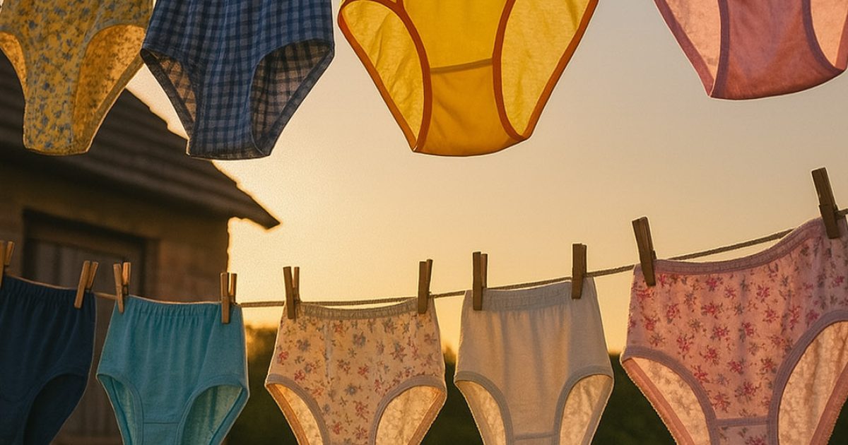 Elle n’arrêtait pas d’étendre ses sous-vêtements juste devant la fenêtre de mon fiston
