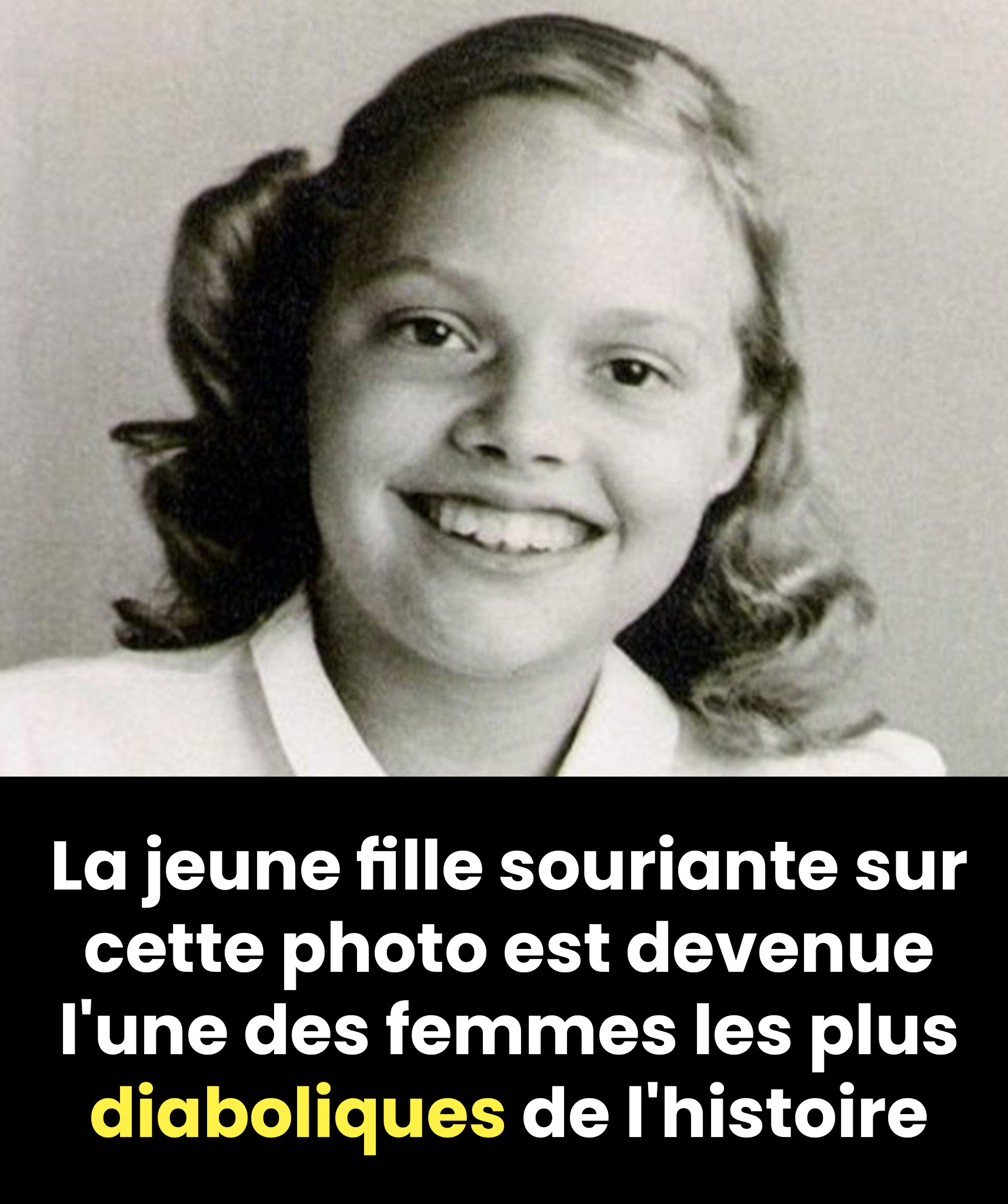 Elle semblait si douce, si inoffensive… pourtant, elle est devenue l’une des meurtrières les plus redoutées de l’histoire.