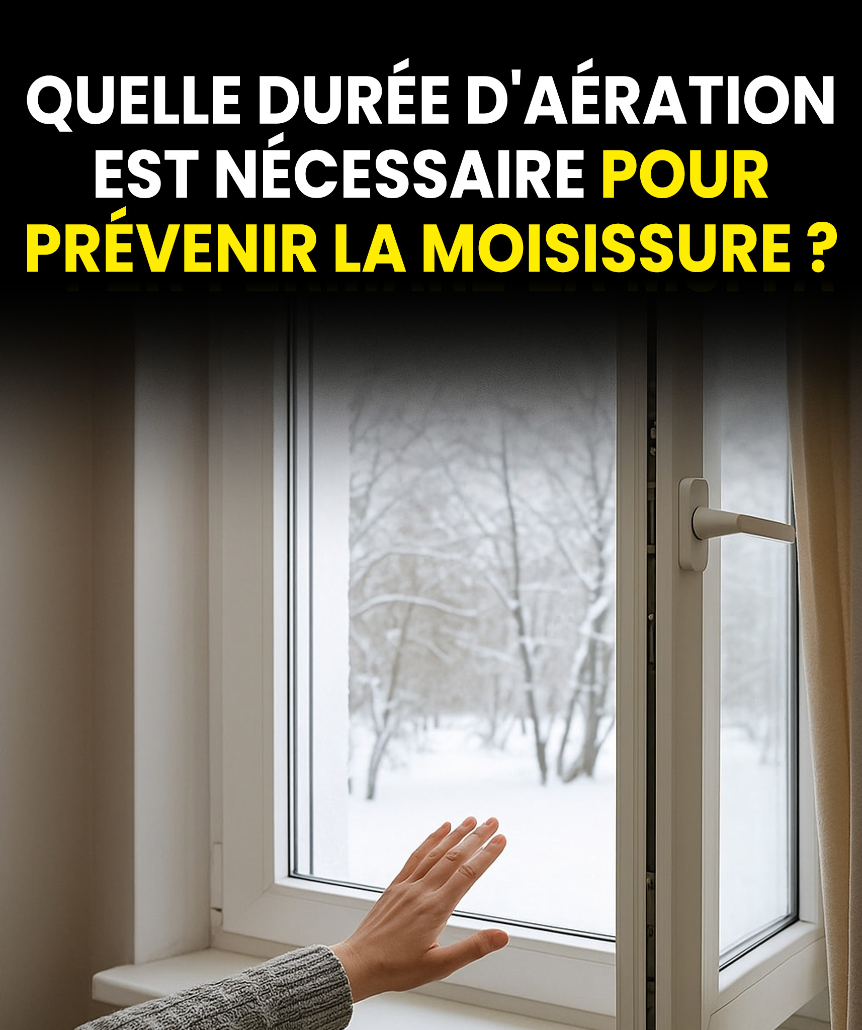 En hiver, combien de temps faut-il vraiment aérer pour prévenir les moisissures ? La plupart l’ignorent.