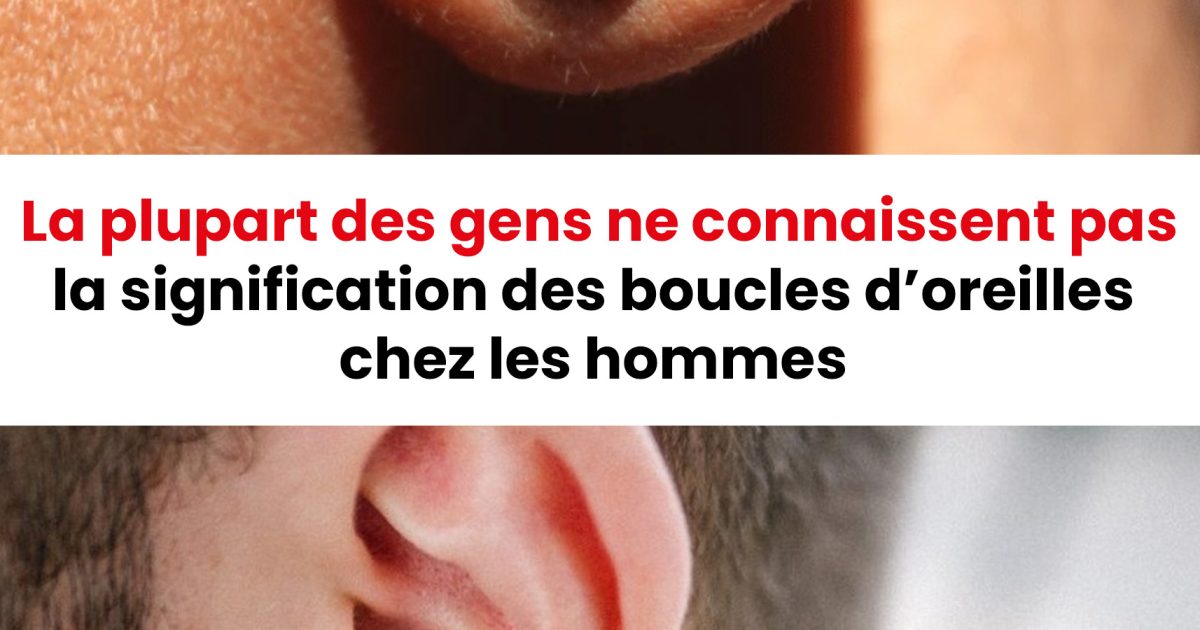 Et si une boucle d’oreille chez un homme avait une signification que peu connaissent ?
