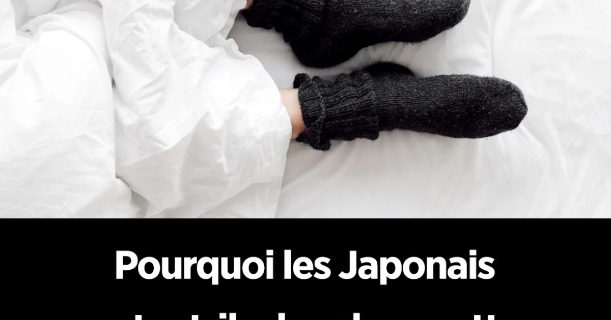 Été comme hiver, les Japonais portent des chaussettes pour dormir — voici pourquoi !