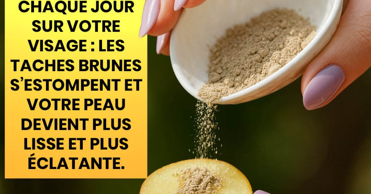 Frottez cette tranche sur votre visage pour obtenir une peau sans taches