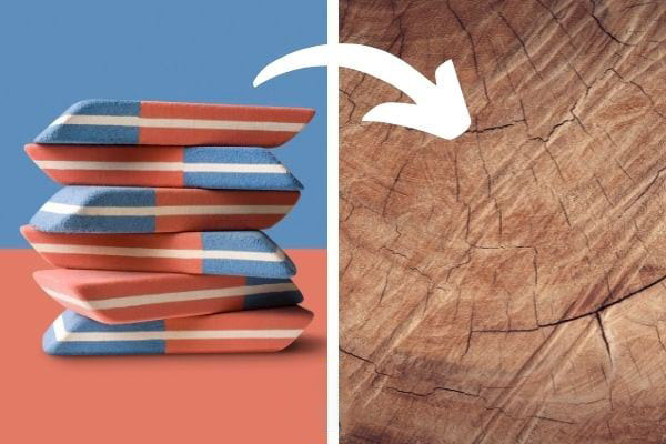 Le mystère enfin résolu : à quoi sert la partie bleue de cette célèbre gomme ?