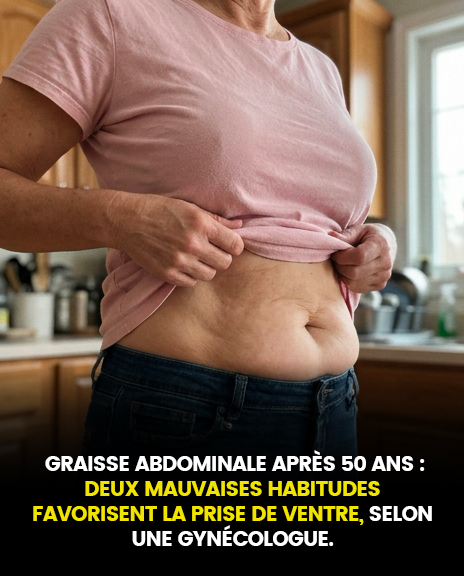 Graisse abdominale après 50 ans : deux mauvaises habitudes favorisent la prise de ventre, selon une gynécologue