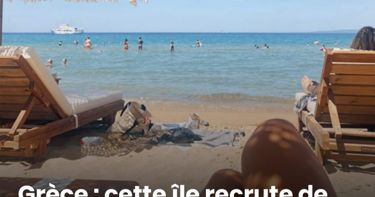 Grèce : cette île recrute des habitants et offre 500 € par mois, avec logement et repas inclus