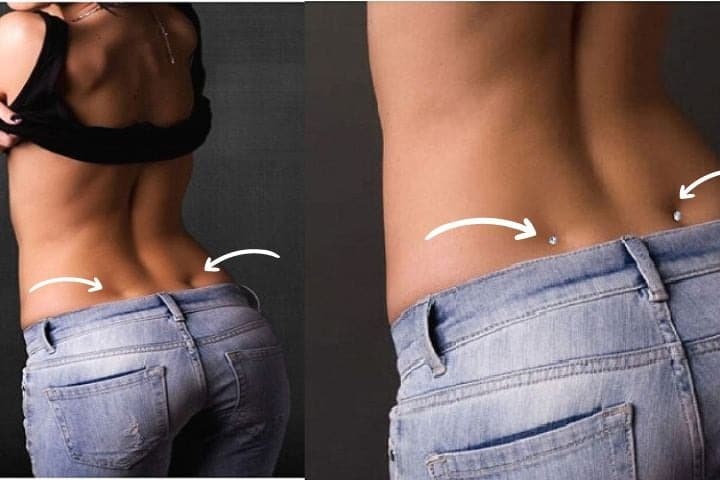 Comparaison des fossettes chez l'homme et la femme