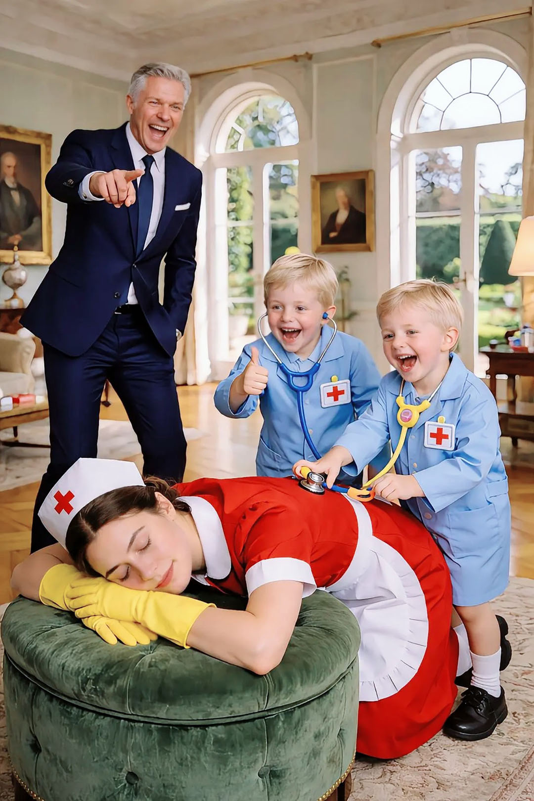 Il a dépensé des millions en médecins pour ses fils jumeaux — puis est rentré plus tôt que prévu et a été sidéré par ce que la nouvelle nounou faisait dans le salon