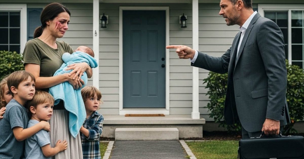 Il a mis sa femme et ses cinq enfants à la porte — des années plus tard, en revenant dans son manoir abandonné, ce qu’il y a découvert l’a laissé sans voix…