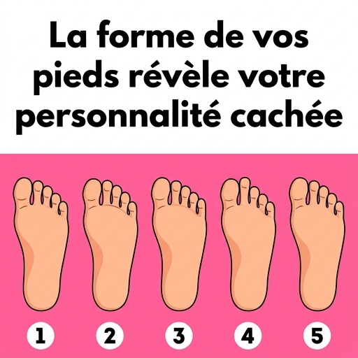 Il existe 5 types de pieds : chacun correspondant à un type de personnalité particulier