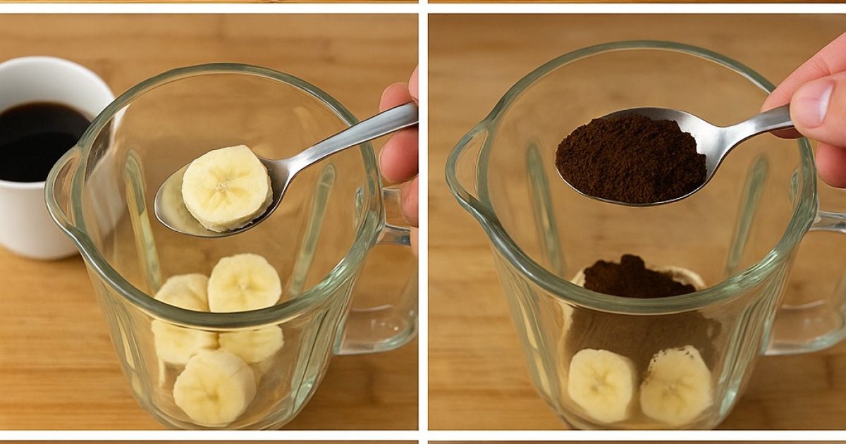 Il suffit de mélanger de la banane et du café… et vous n’aurez plus jamais besoin de dépenser un centime de plus au supermarché