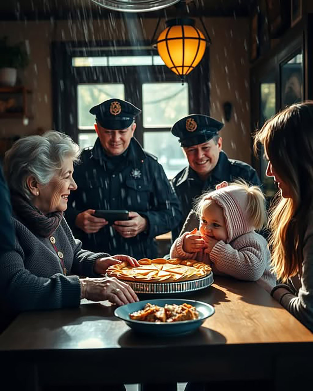 Ils m’ont forcée, ainsi que ma petite-fille, à quitter le café sous la pluie