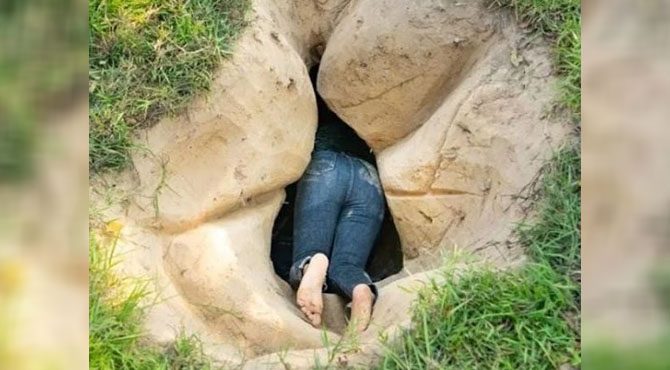 Sous terre, loin du tumulte : le récit d’une femme qui a bâti elle-même sa demeure secrète