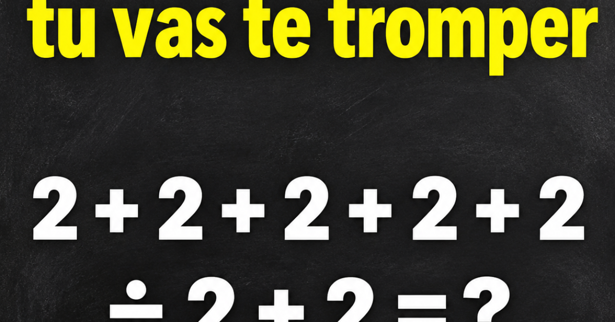 Ce calcul mathématique piège 99 % des gens : saurez-vous trouver la bonne réponse ?