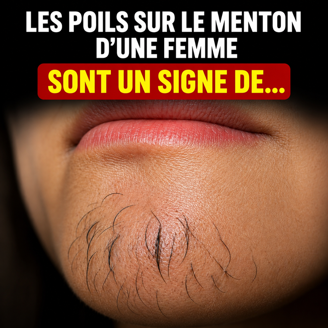 Poils sur le menton chez la femme : ce que votre corps essaie de vous dire
