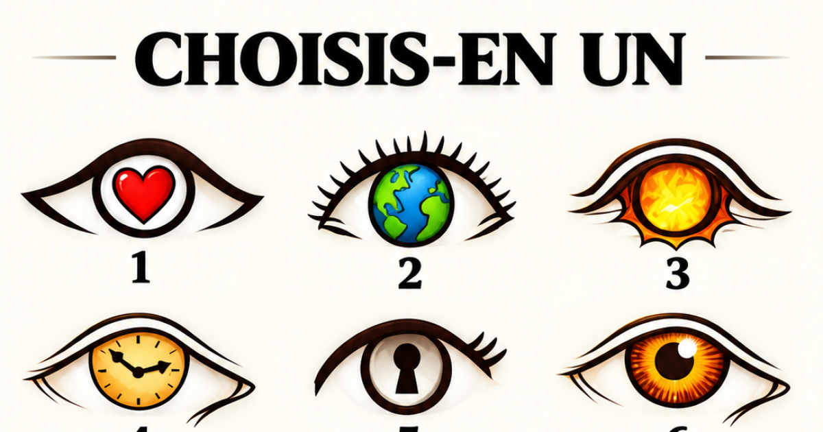 Test de personnalité : quel œil vous attire le plus ? La réponse vous surprendra