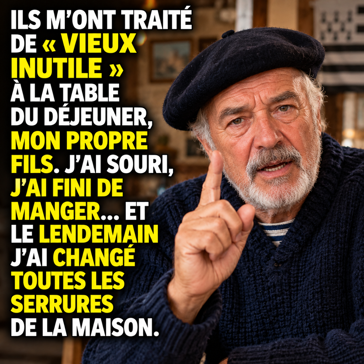 Il change les serrures après avoir été humilié par son fils : l'histoire bouleversante d'un père qui reprend le contrôle