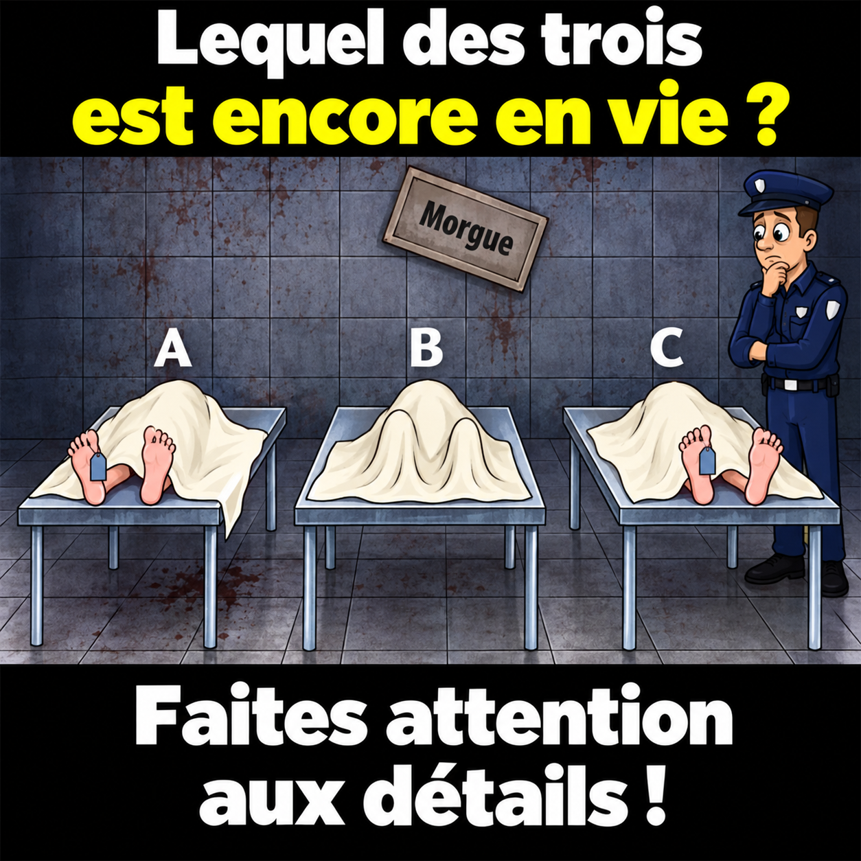 Cette énigme visuelle piège tout le monde : saurez-vous trouver qui est encore en vie ?
