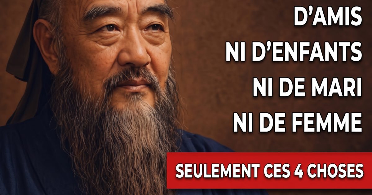 4 principes de Confucius pour construire une vieillesse heureuse et apaisée