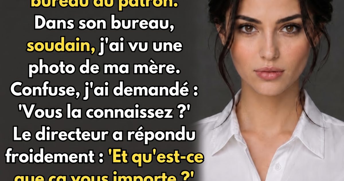 Elle arrive en retard chez son patron et découvre une photo de sa mère : le secret qui a changé sa vie