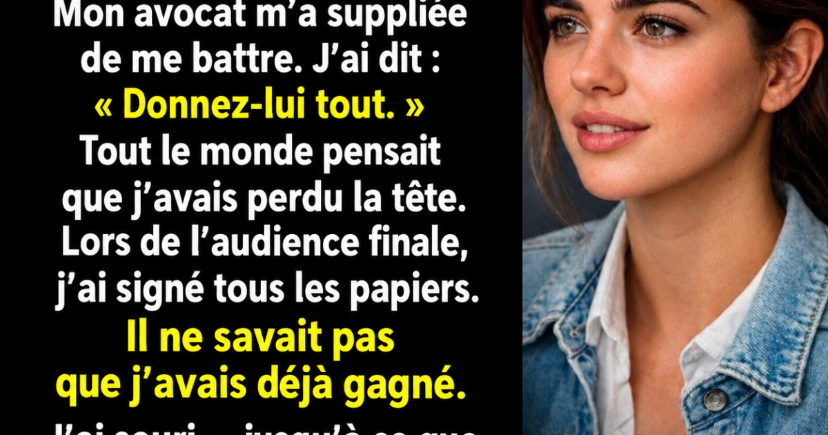 Elle laisse son mari "tout prendre" lors du divorce : ce qu'il ignorait allait tout changer