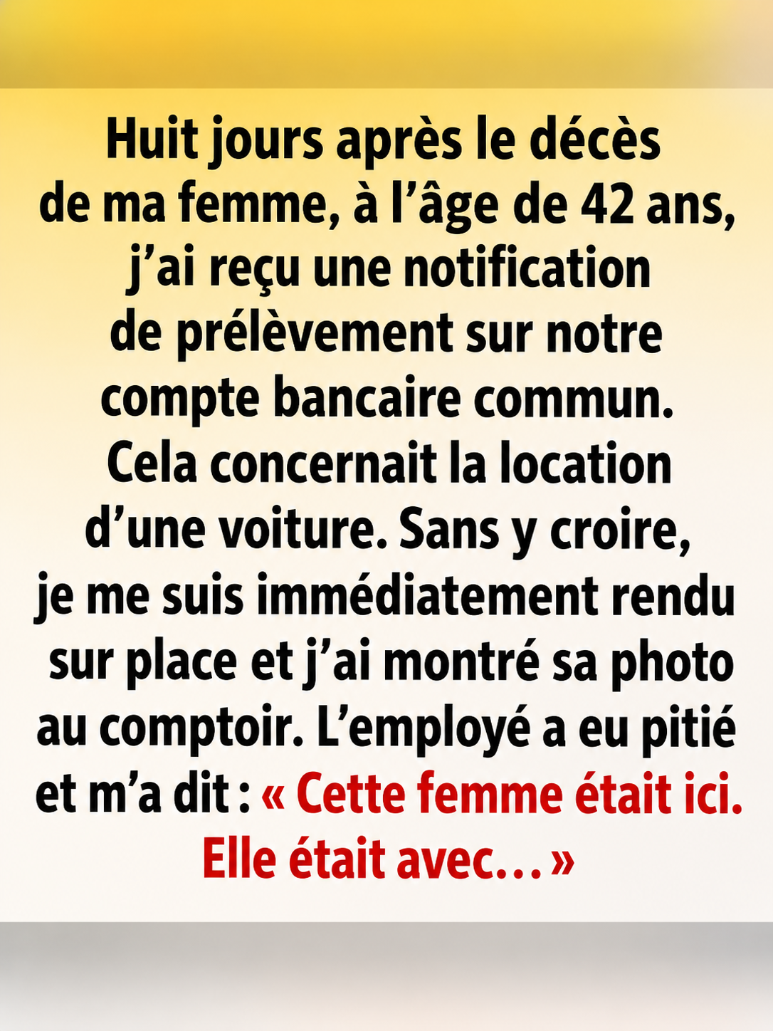 Une notification bancaire ordinaire qui a tout changé : quand le deuil nous surprend là où on l'attend le moins