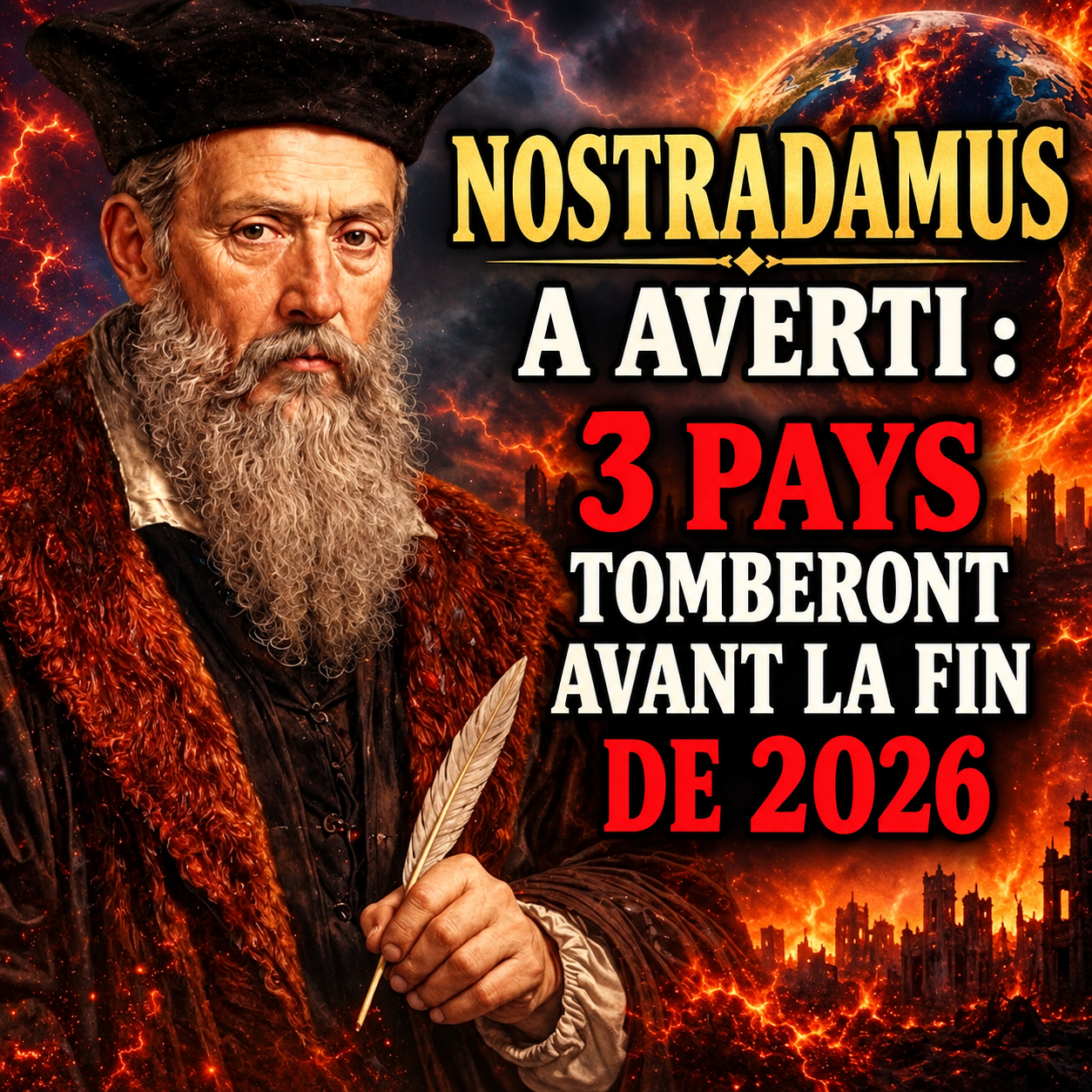 Nostradamus et ses prophéties : trois grandes puissances face à de profonds changements avant 2026 ?