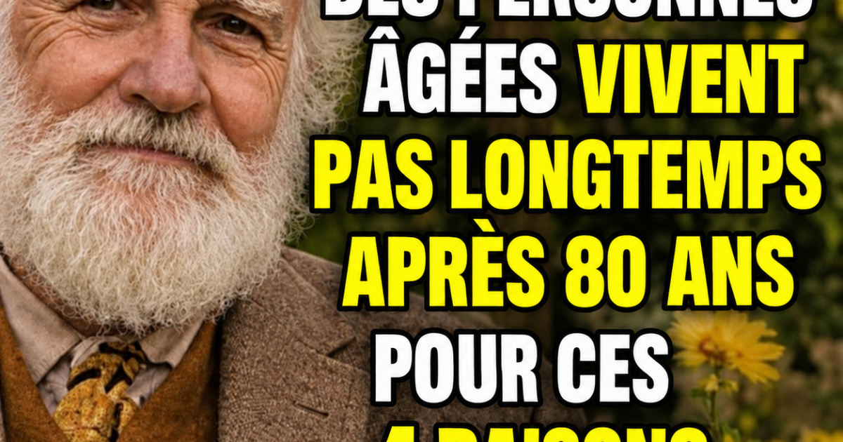 Longévité après 80 ans : ces 4 raisons qui font vraiment la différence
