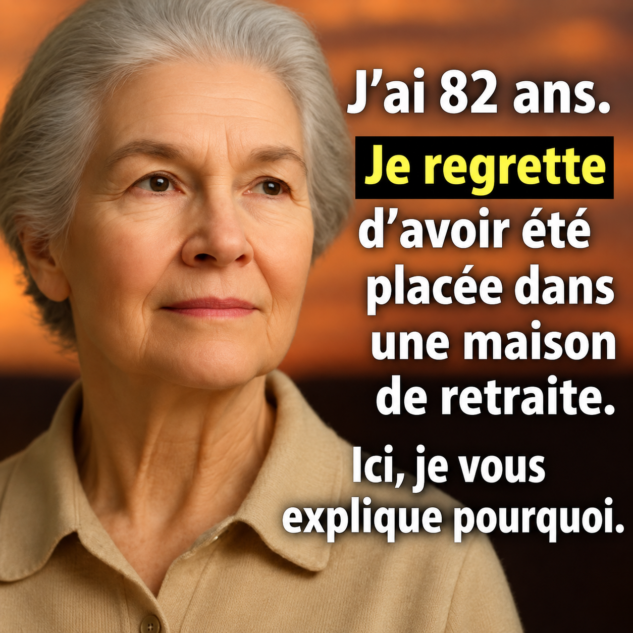 Elle a 82 ans et regrette d'avoir choisi la maison de retraite : ses 6 vérités qui font réfléchir