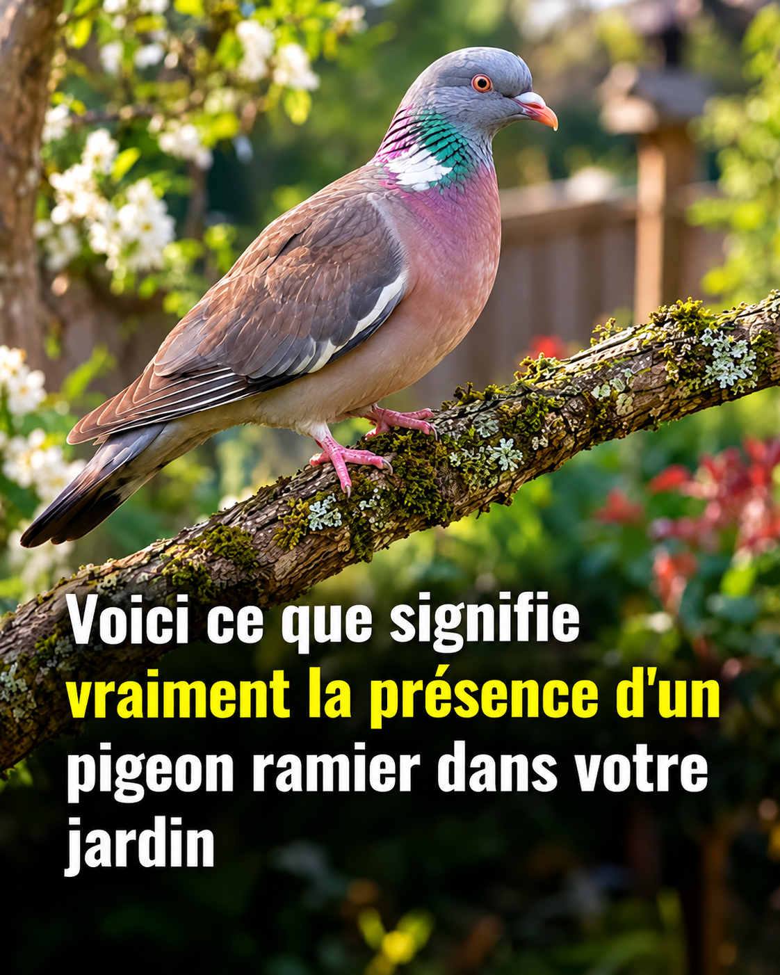 Pigeon ramier dans votre jardin : ce que sa présence dit vraiment de chez vous