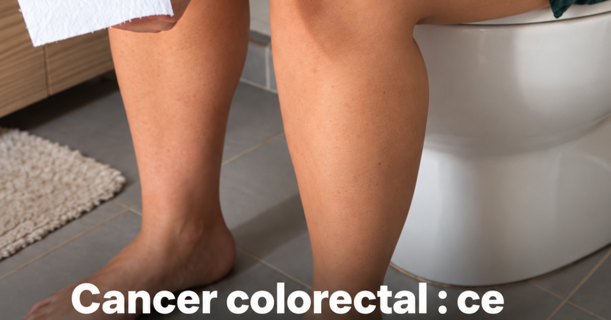 Cancer colorectal : le réflexe aux toilettes que le Dr Kierzek juge "crucial" et que beaucoup négligent