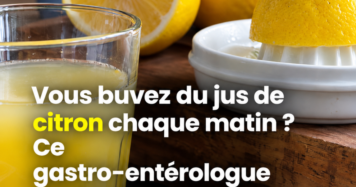 Eau citronnée le matin : ce que dit vraiment un gastro-entérologue sur ce rituel viral