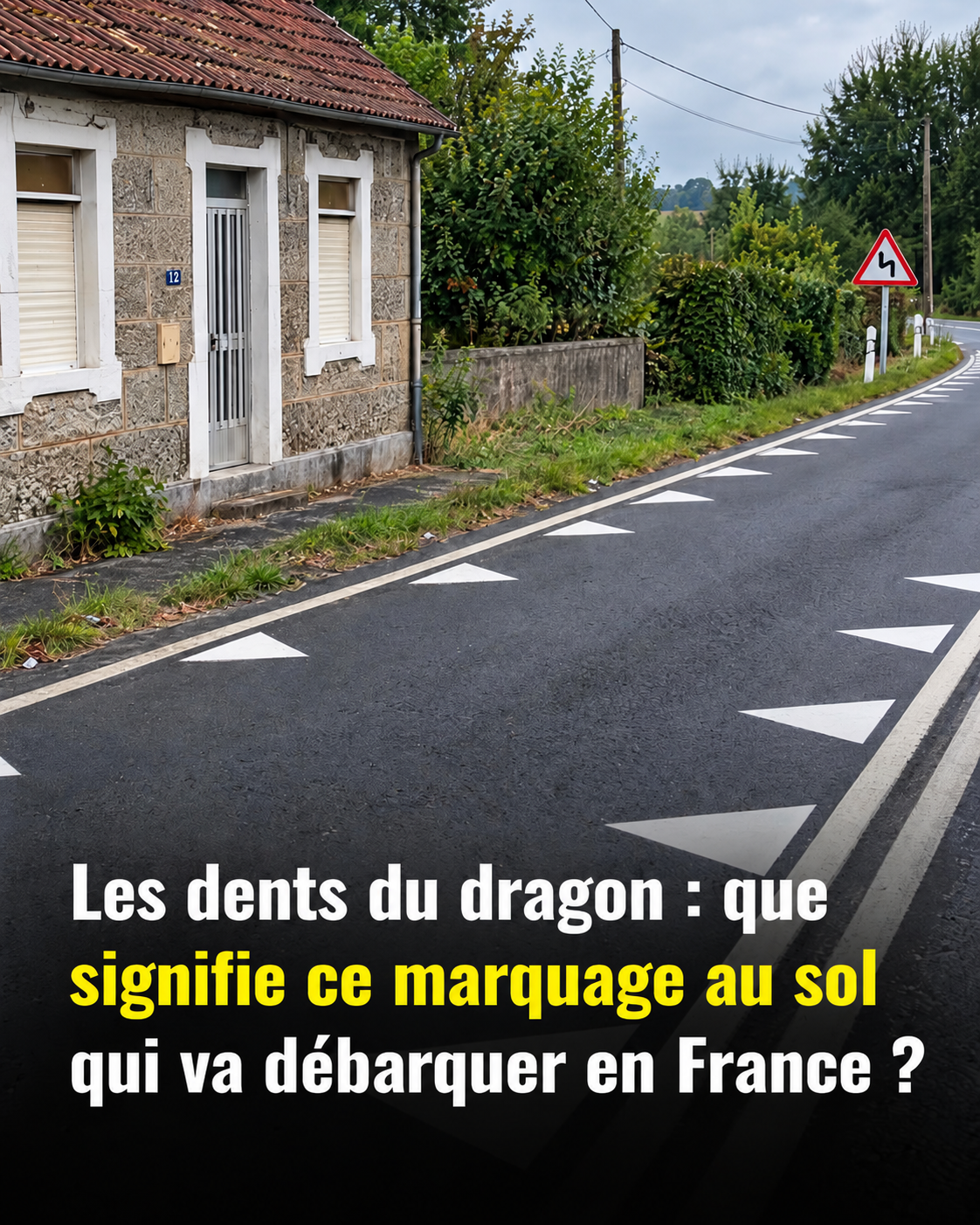 Les "dents de dragon" sur la route : cette illusion d'optique géniale qui pourrait bientôt débarquer en France