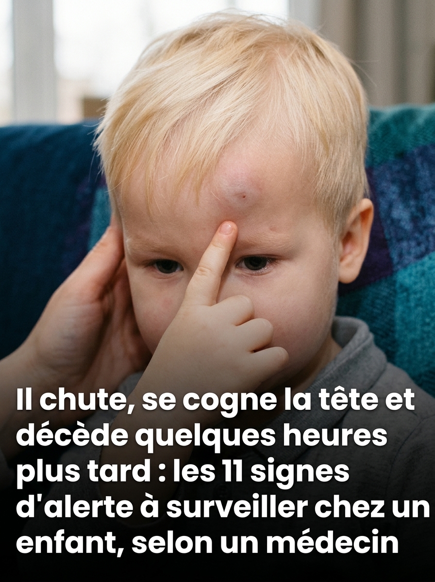 Choc à la tête chez l'enfant : les 11 signes d'alerte que chaque parent doit connaître
