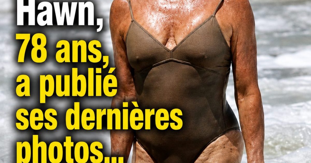Goldie Hawn en maillot de bain à 80 ans : les critiques n'ont aucune prise sur elle